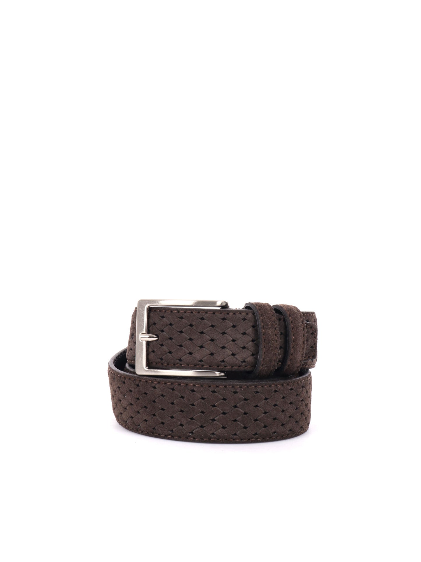 CINTURA IN PELLE CON MOTIVO FB UNISEX TESTA TESTA DI MORO