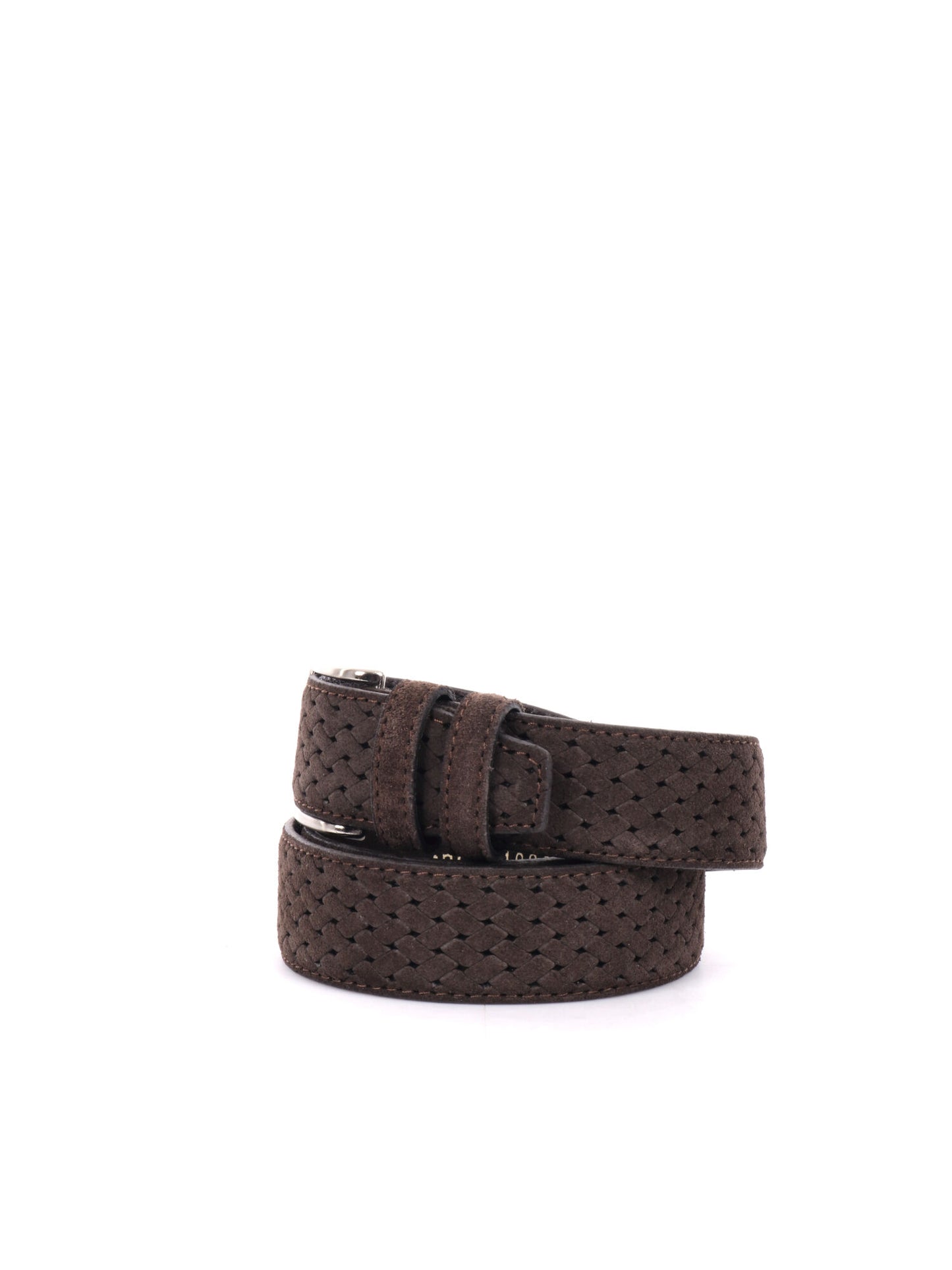 CINTURA IN PELLE CON MOTIVO FB UNISEX TESTA TESTA DI MORO