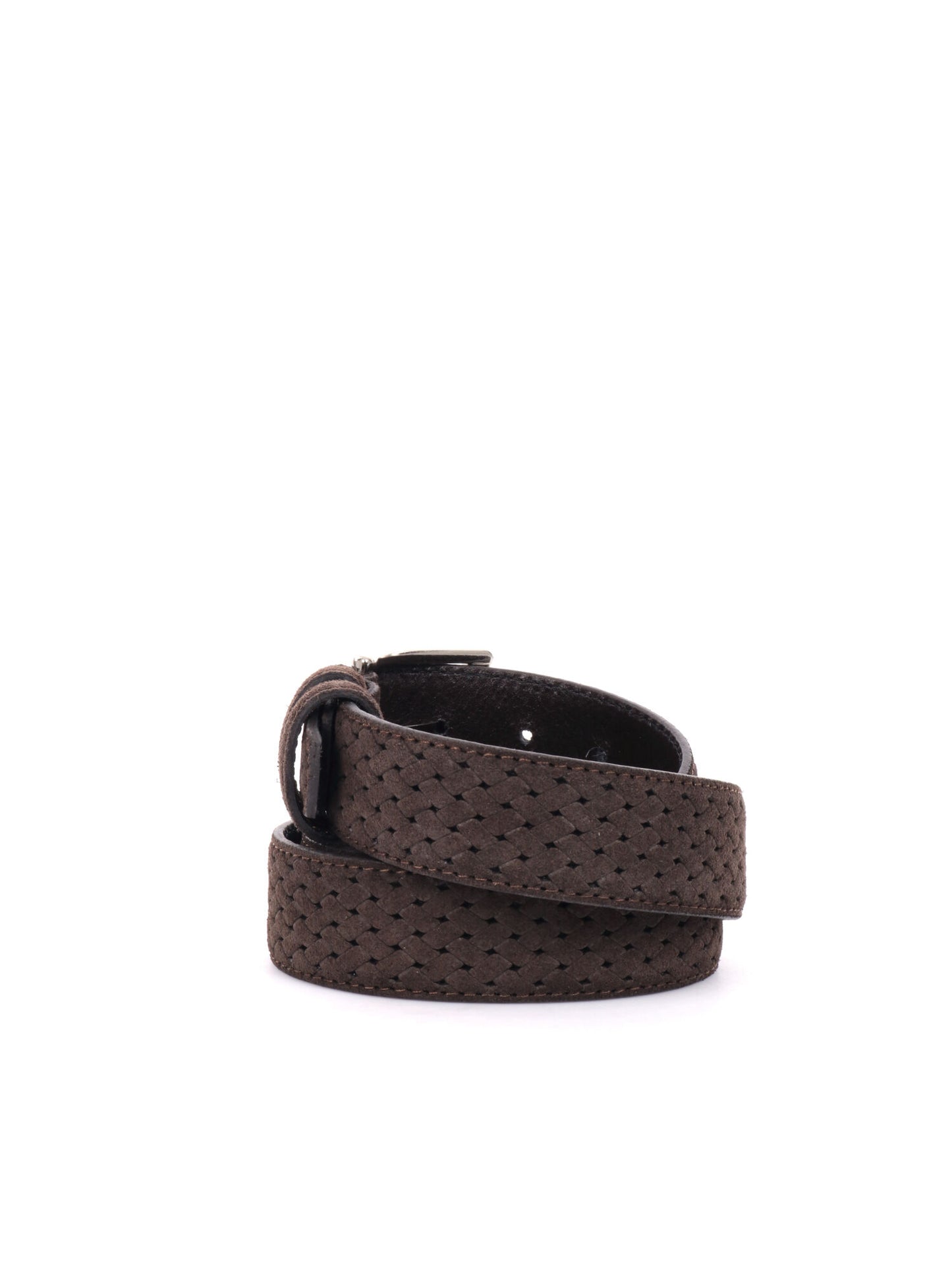 CINTURA IN PELLE CON MOTIVO FB UNISEX TESTA TESTA DI MORO