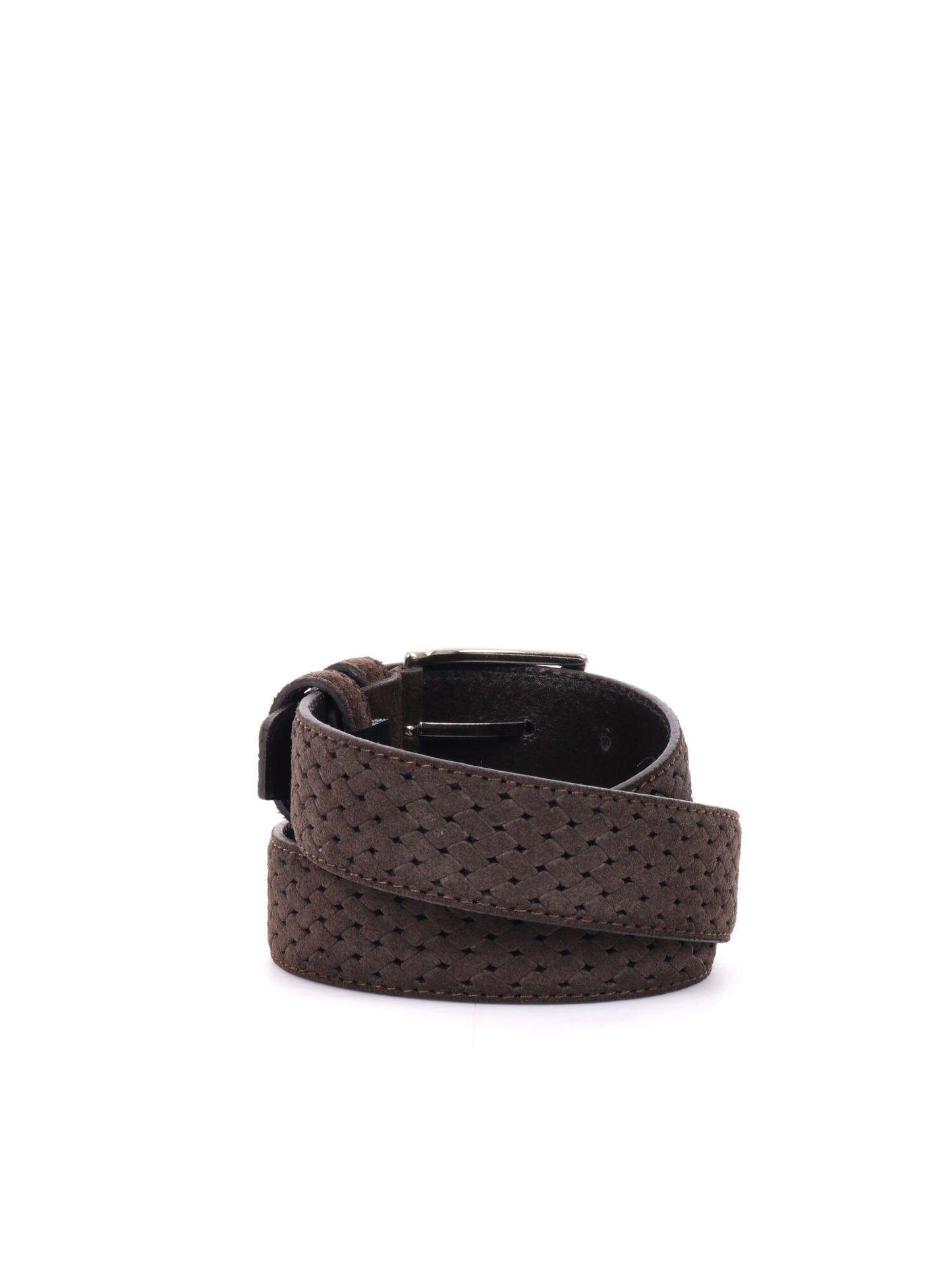 CINTURA IN PELLE CON MOTIVO FB UNISEX TESTA TESTA DI MORO