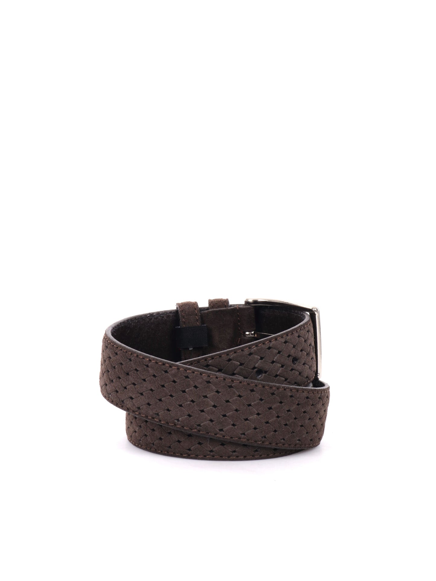 CINTURA IN PELLE CON MOTIVO FB UNISEX TESTA TESTA DI MORO