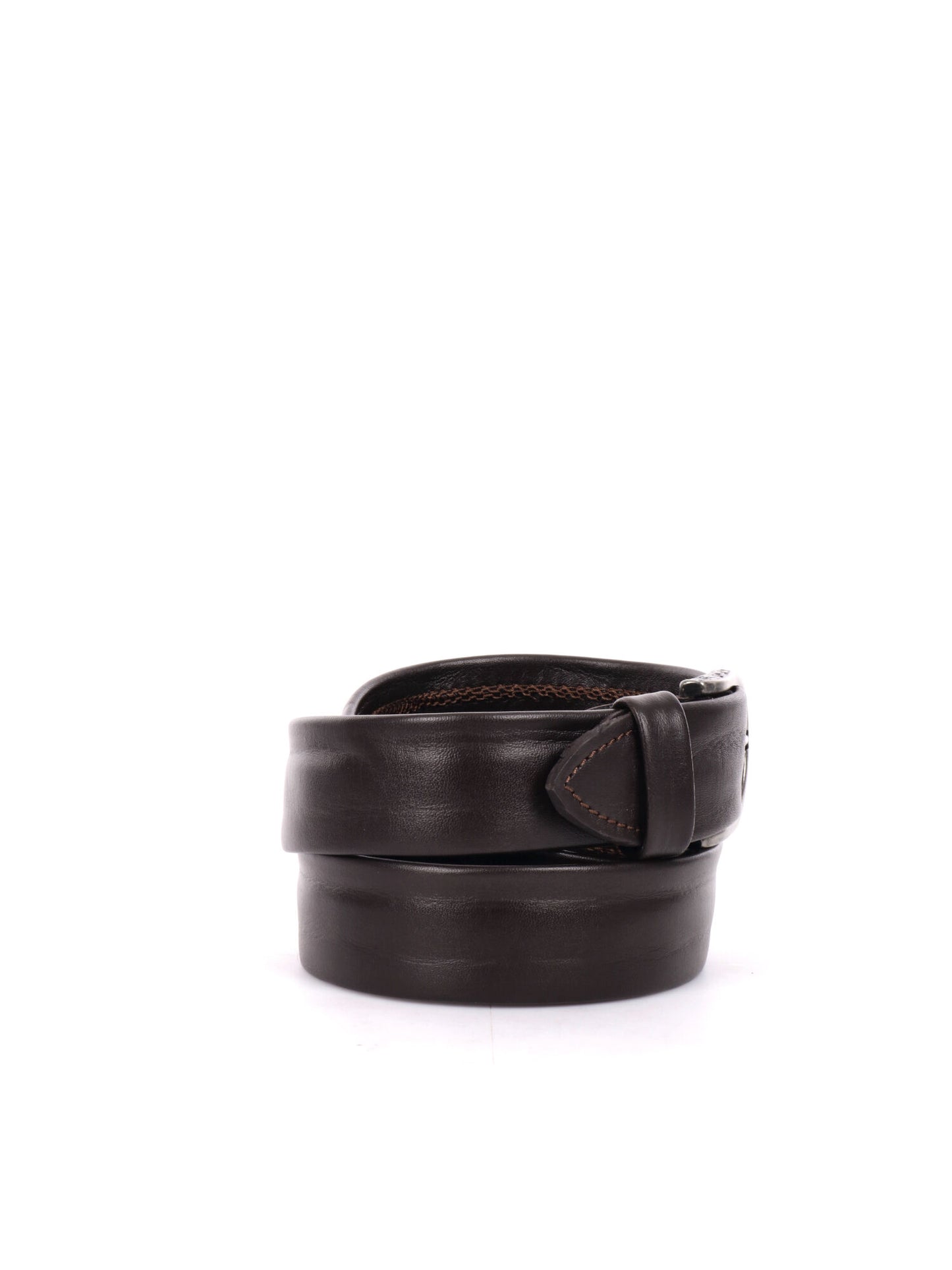 CINTURA IN PELLE FB UNISEX TESTA DI MORO