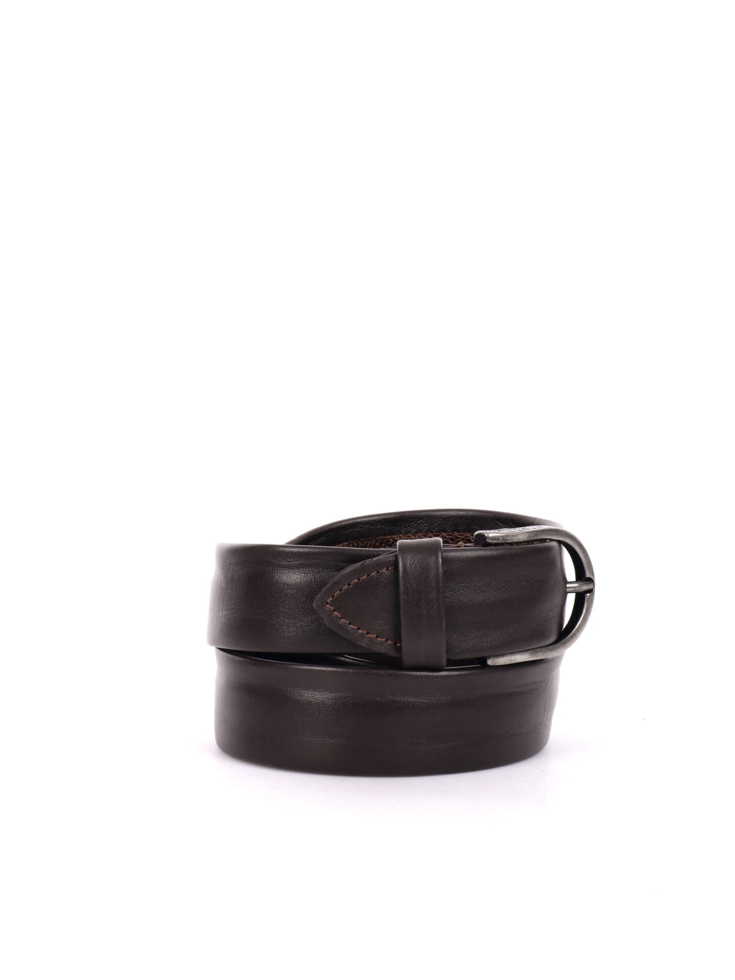 CINTURA IN PELLE FB UNISEX TESTA DI MORO