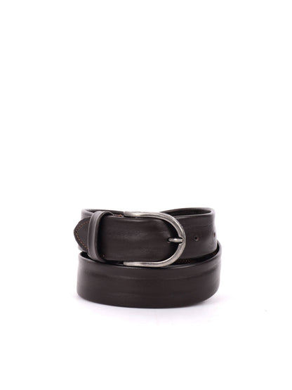CINTURA IN PELLE FB UNISEX TESTA DI MORO