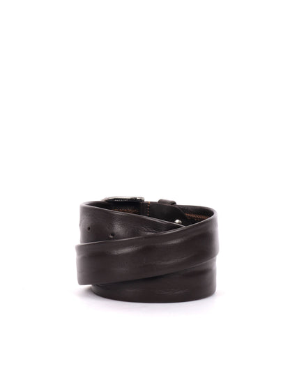 CINTURA IN PELLE FB UNISEX TESTA DI MORO
