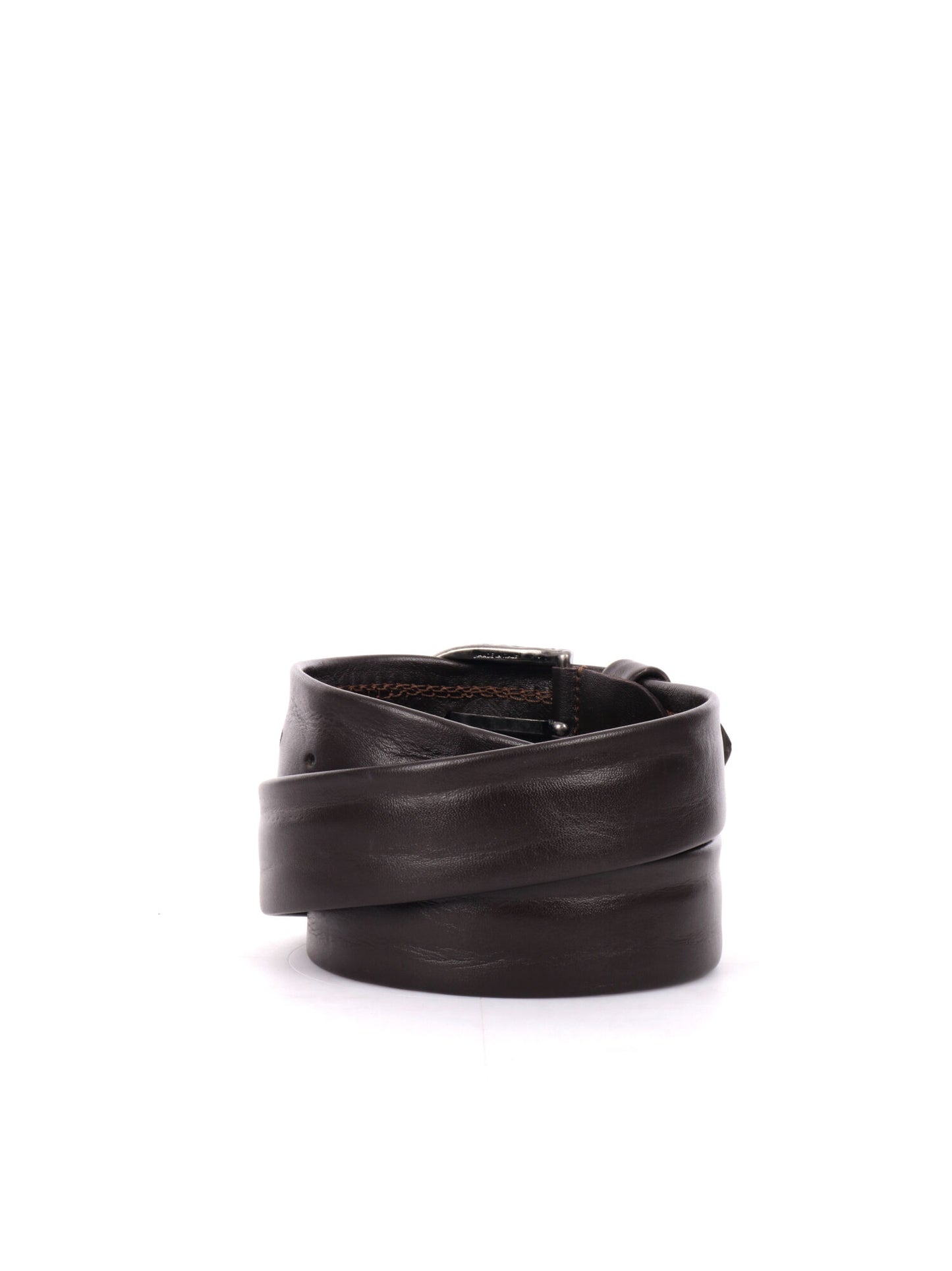 CINTURA IN PELLE FB UNISEX TESTA DI MORO
