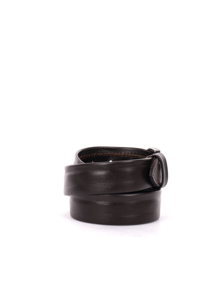 CINTURA IN PELLE FB UNISEX TESTA DI MORO