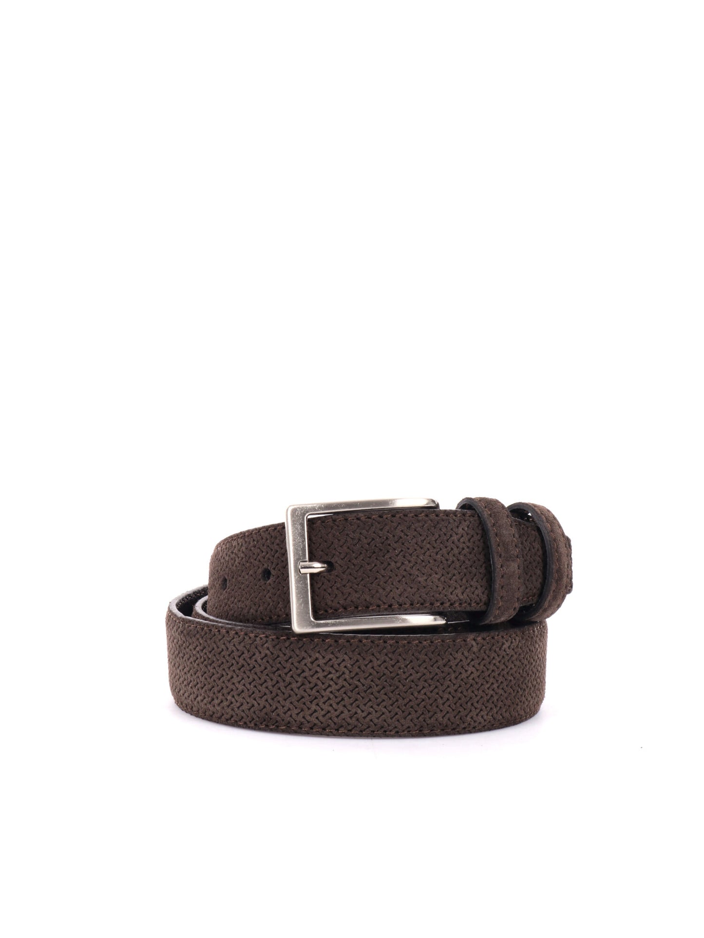 CINTURA IN PELLE CON MOTIVO FB UNISEX TESTA DI MORO