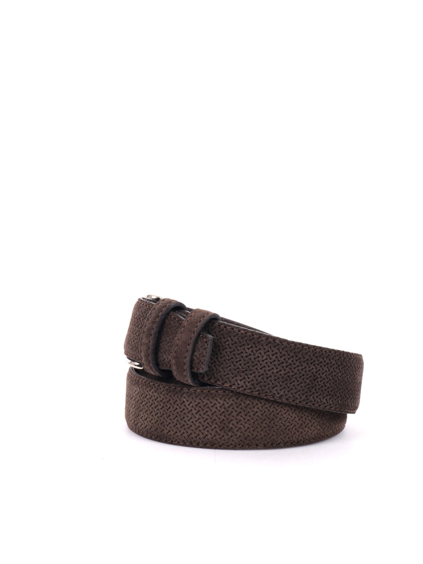 CINTURA IN PELLE CON MOTIVO FB UNISEX TESTA DI MORO