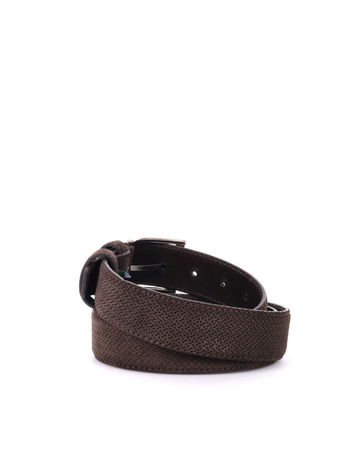 CINTURA IN PELLE CON MOTIVO FB UNISEX TESTA DI MORO