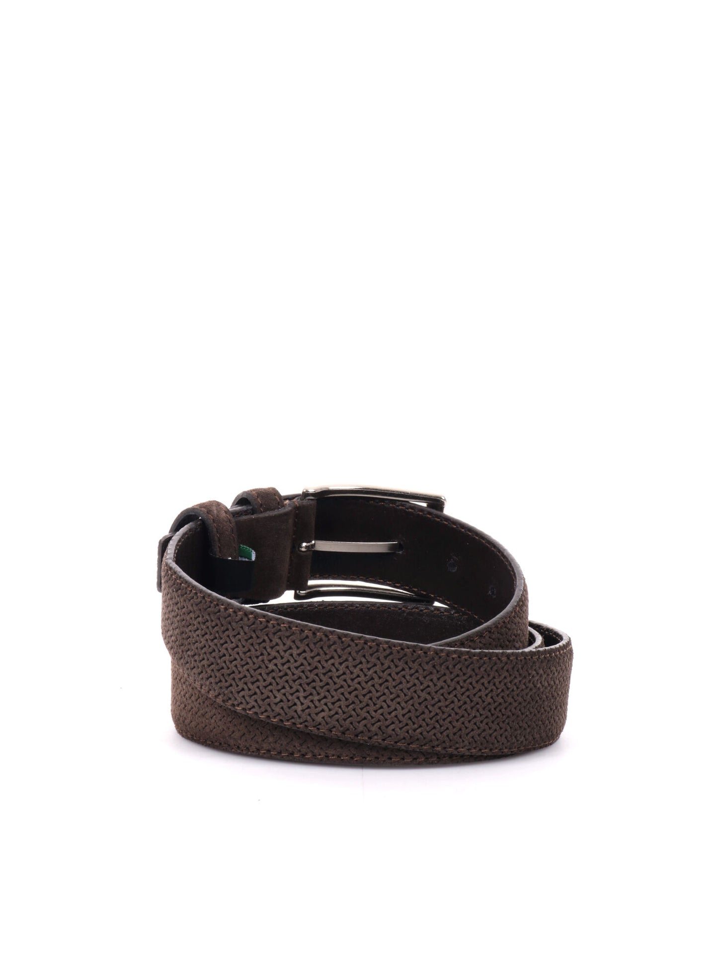 CINTURA IN PELLE CON MOTIVO FB UNISEX TESTA DI MORO