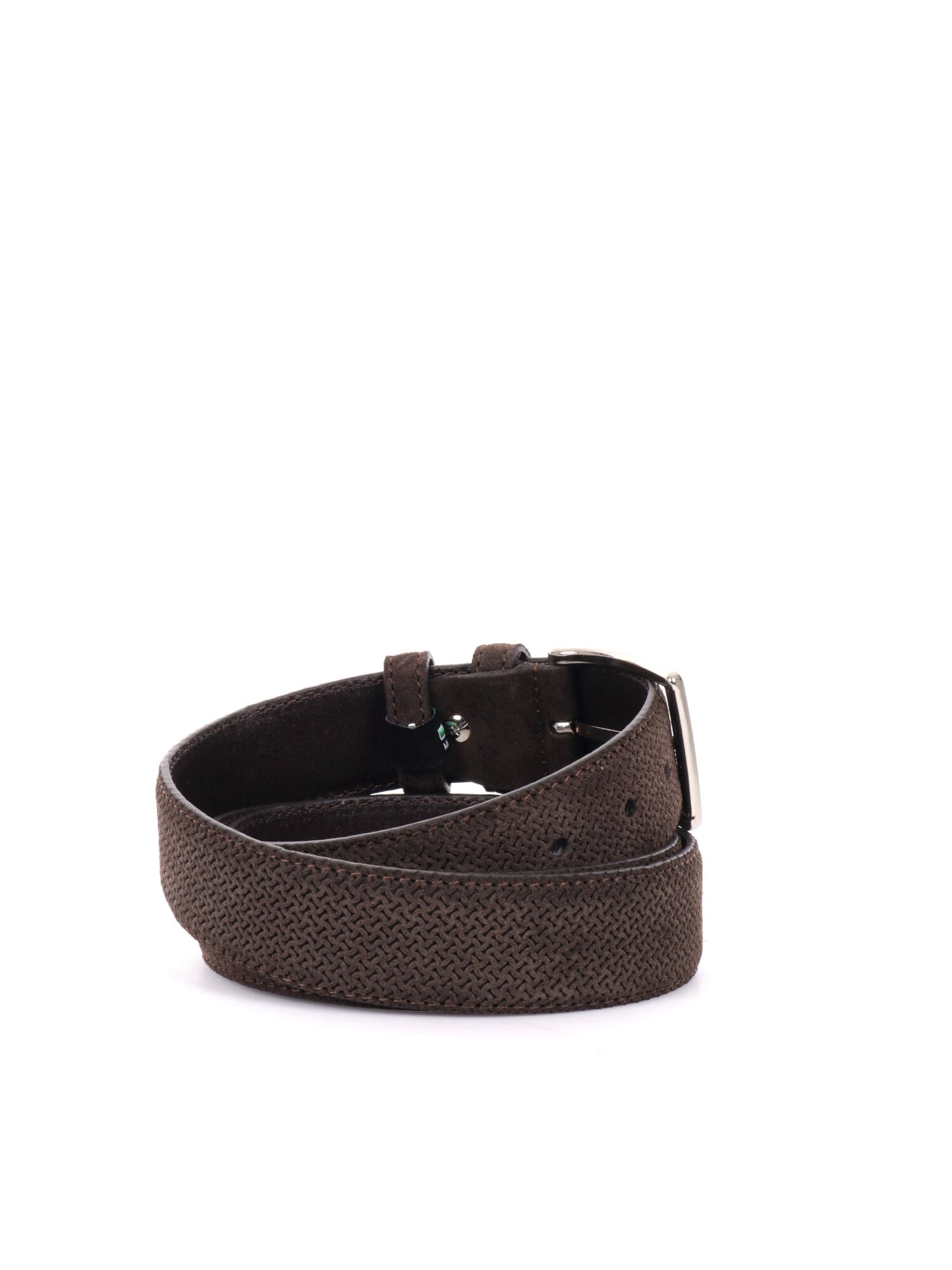 CINTURA IN PELLE CON MOTIVO FB UNISEX TESTA DI MORO