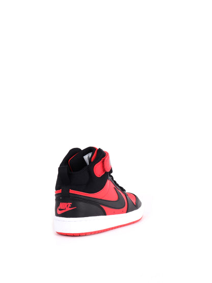 Nike court borough m sneakers gs da bambino/a rosso nero