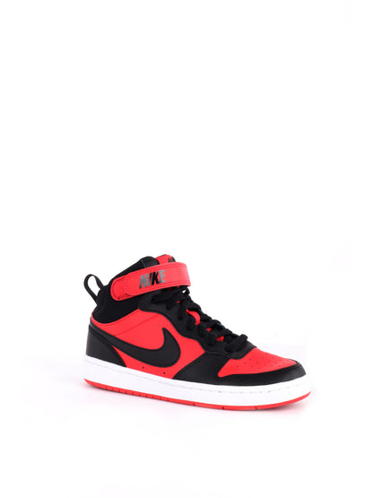 Nike court borough m sneakers gs da bambino/a rosso nero