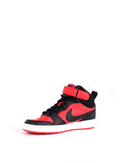 Nike court borough m sneakers gs da bambino/a rosso nero