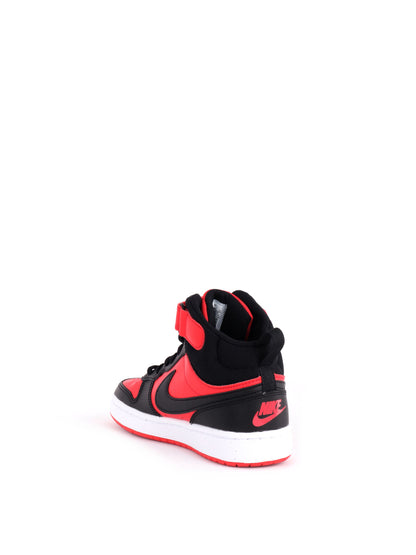 Nike court borough m sneakers gs da bambino/a rosso nero