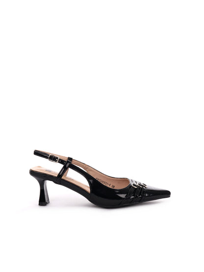 SLINGBACK CON FIBBIE CLYO' DONNA NERO