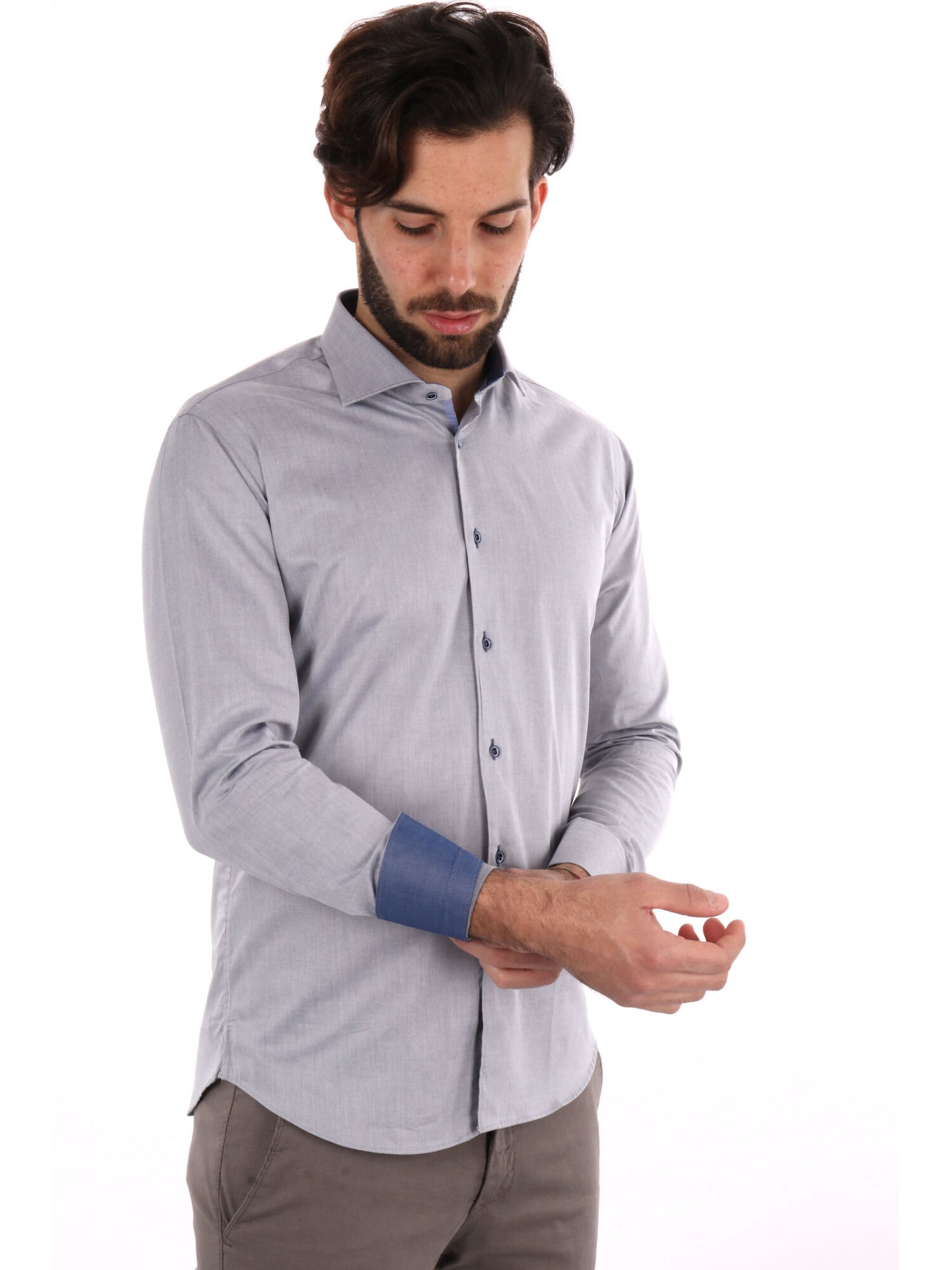 CAMICIA COGNAC FB UOMO GRIGIO