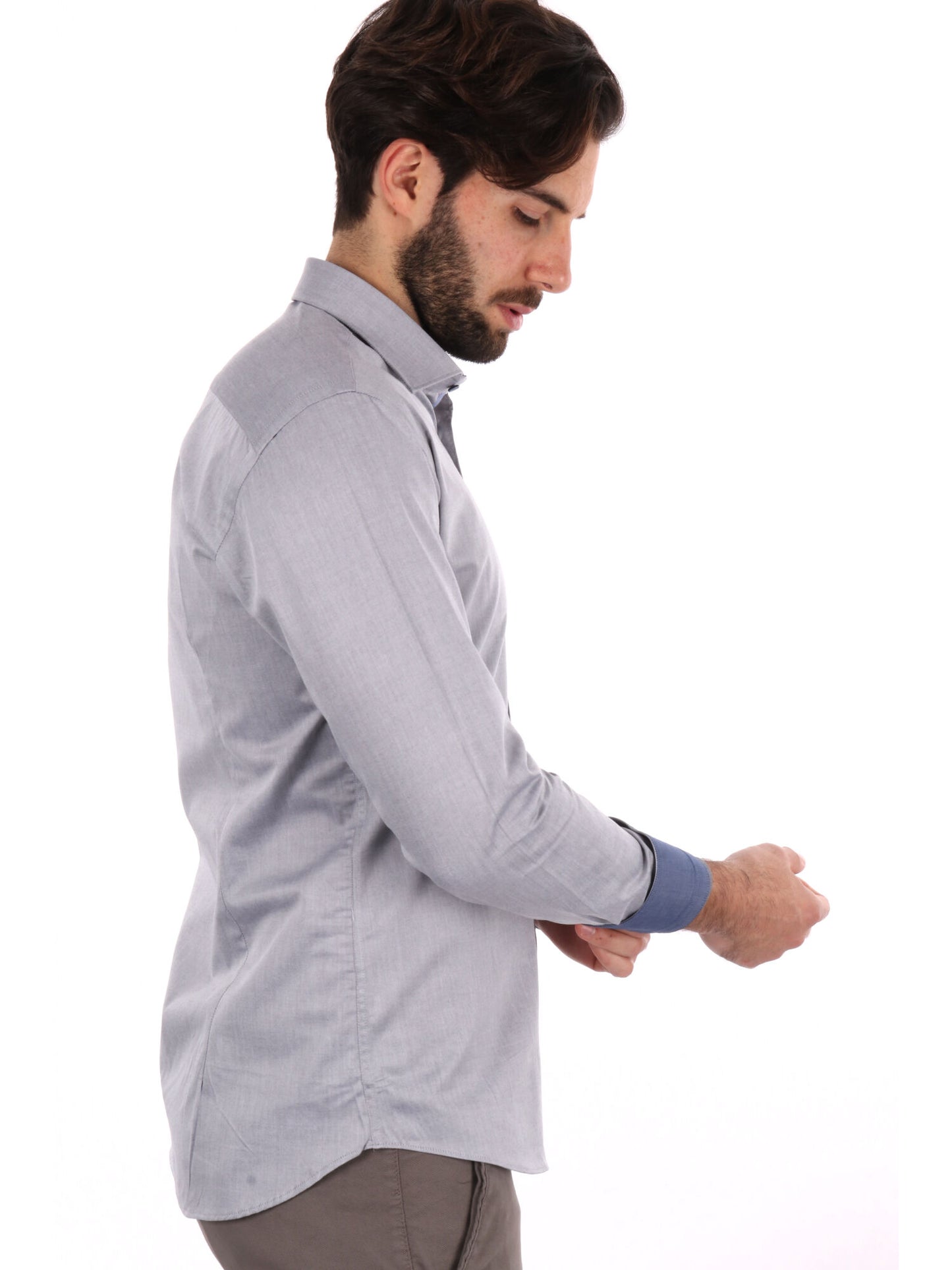 CAMICIA COGNAC FB UOMO GRIGIO