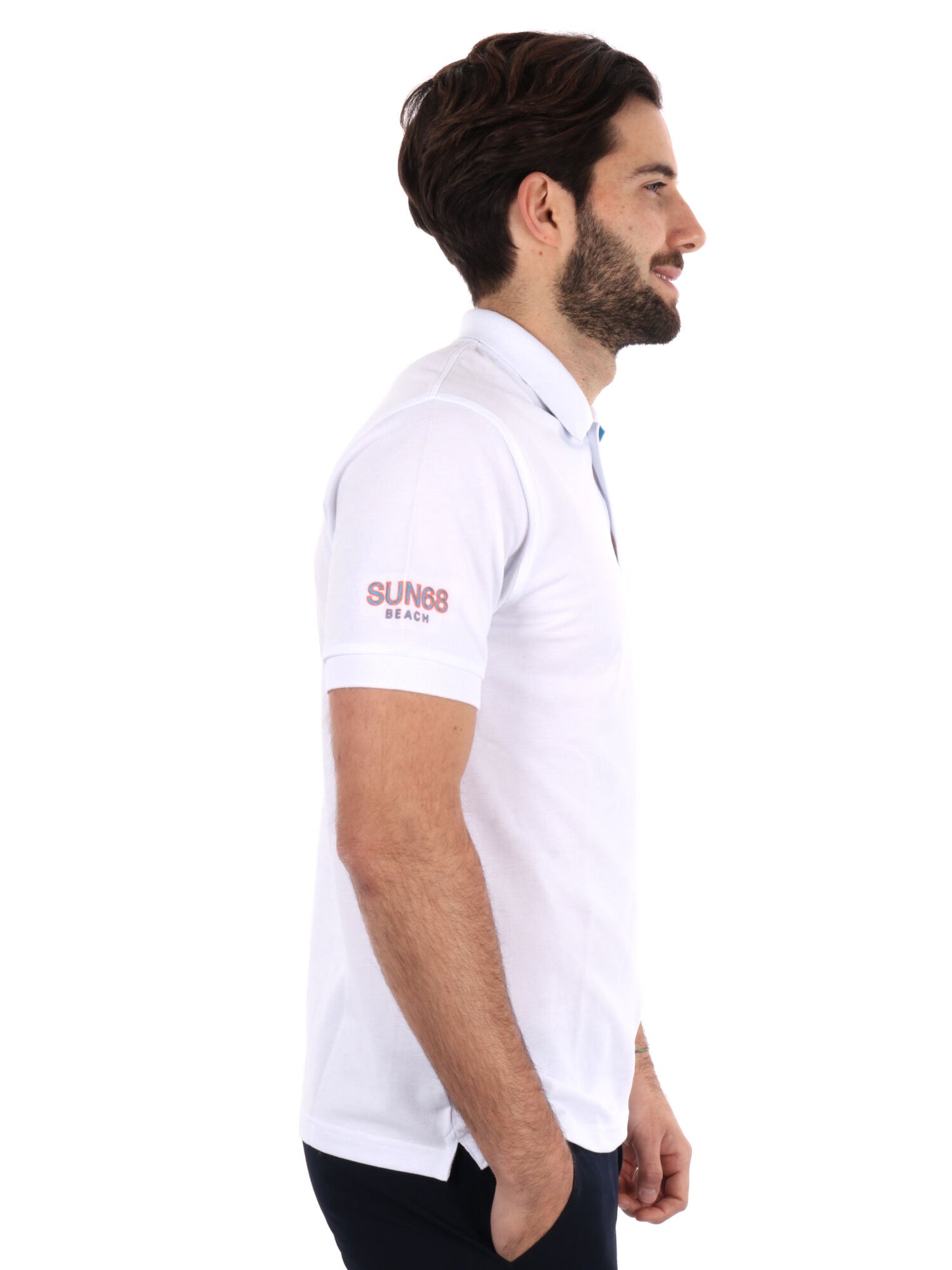 POLO SUN68 UOMO BIANCO