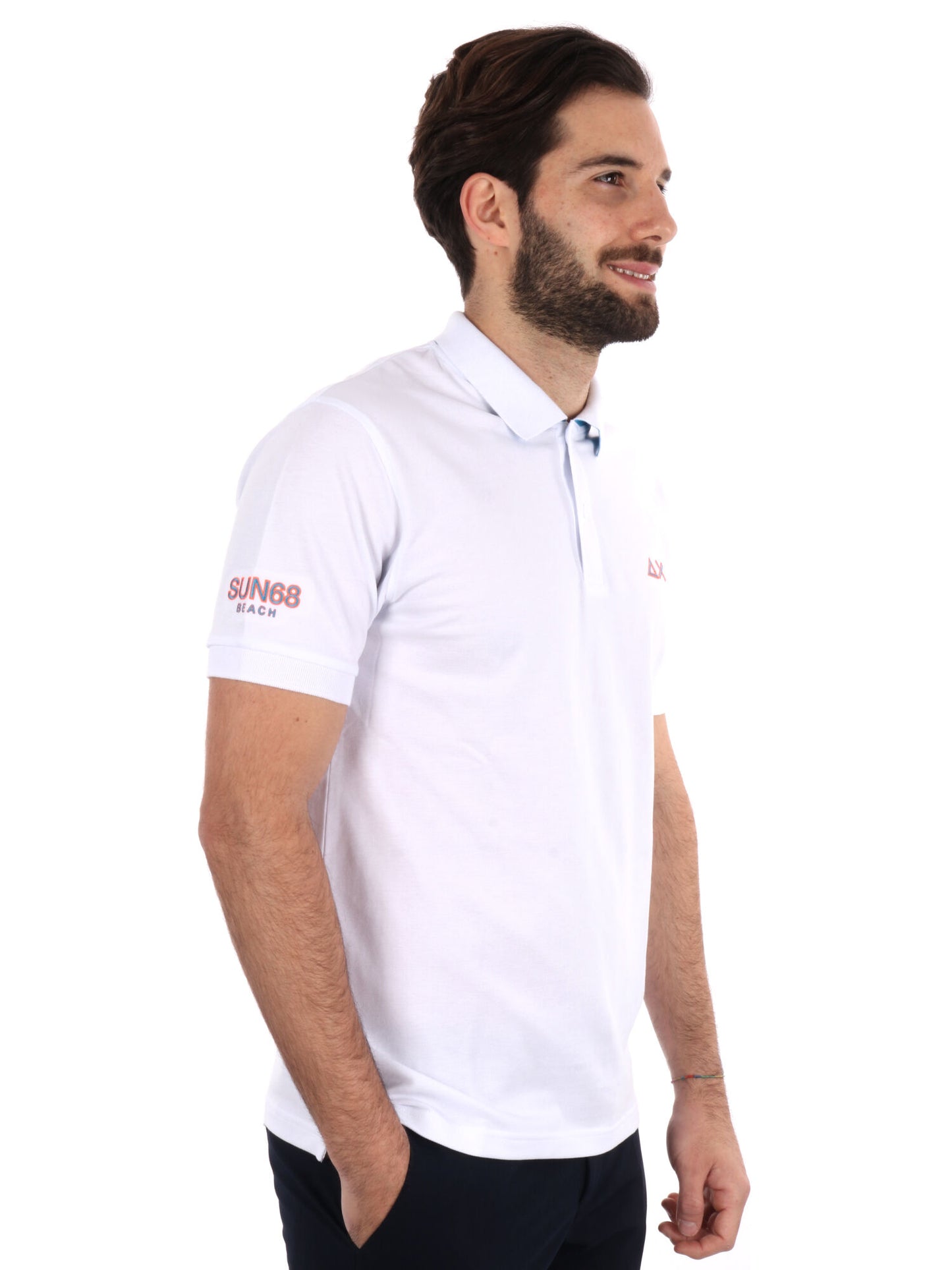 POLO SUN68 UOMO BIANCO