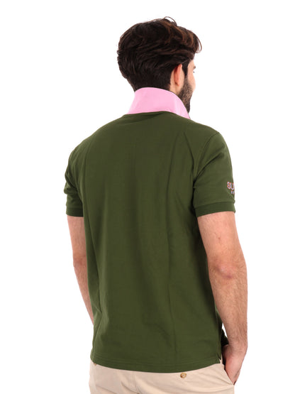 POLO SUN68 UOMO VERDE MILITARE