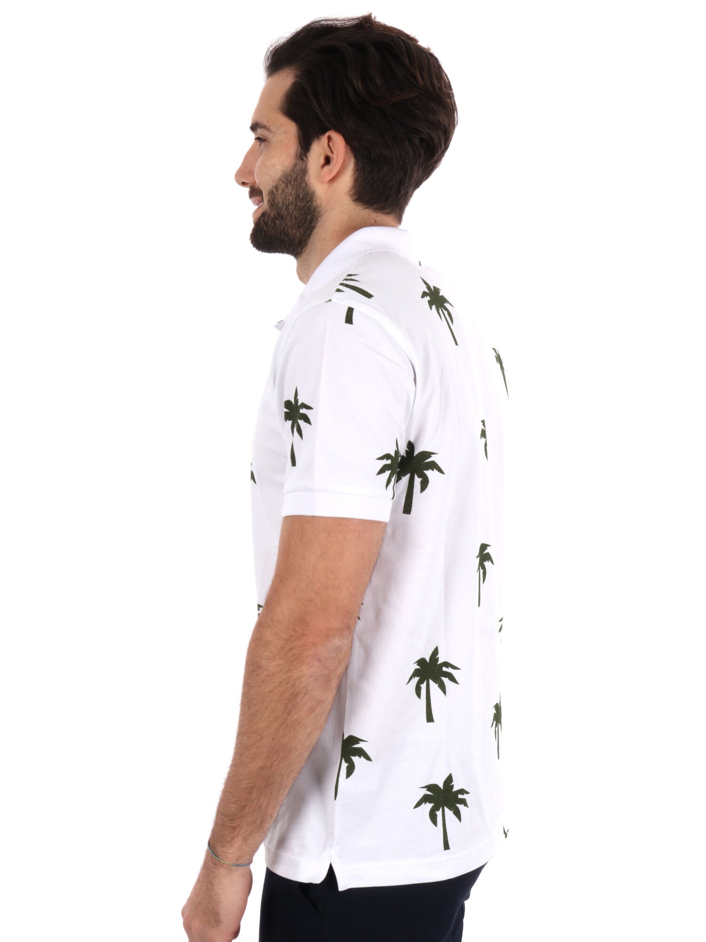 POLO STAMPA ALL-OVER SUN68 UOMO BIANCO