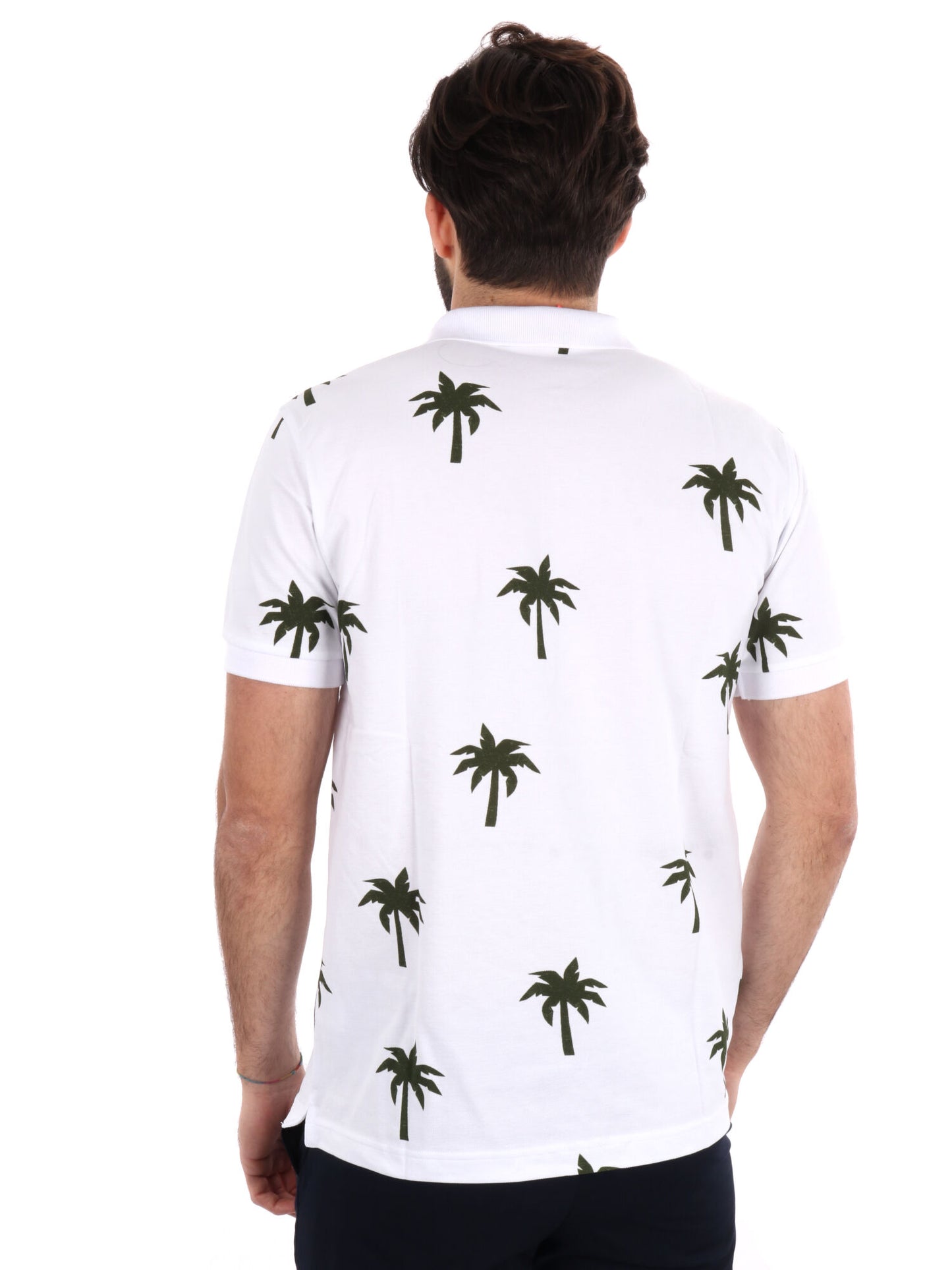 POLO STAMPA ALL-OVER SUN68 UOMO BIANCO