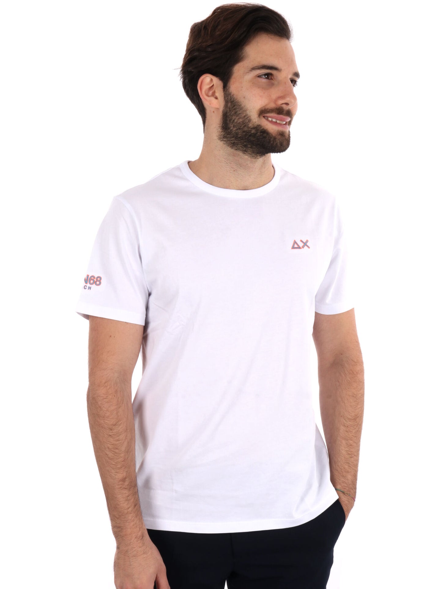 T-SHIRT SUN68  UOMO BIANCO