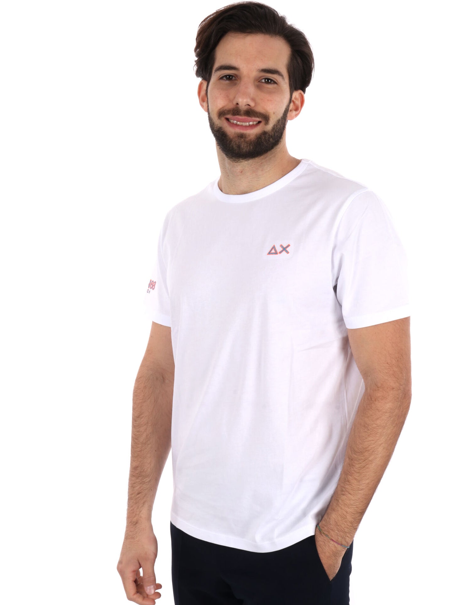 T-SHIRT SUN68  UOMO BIANCO