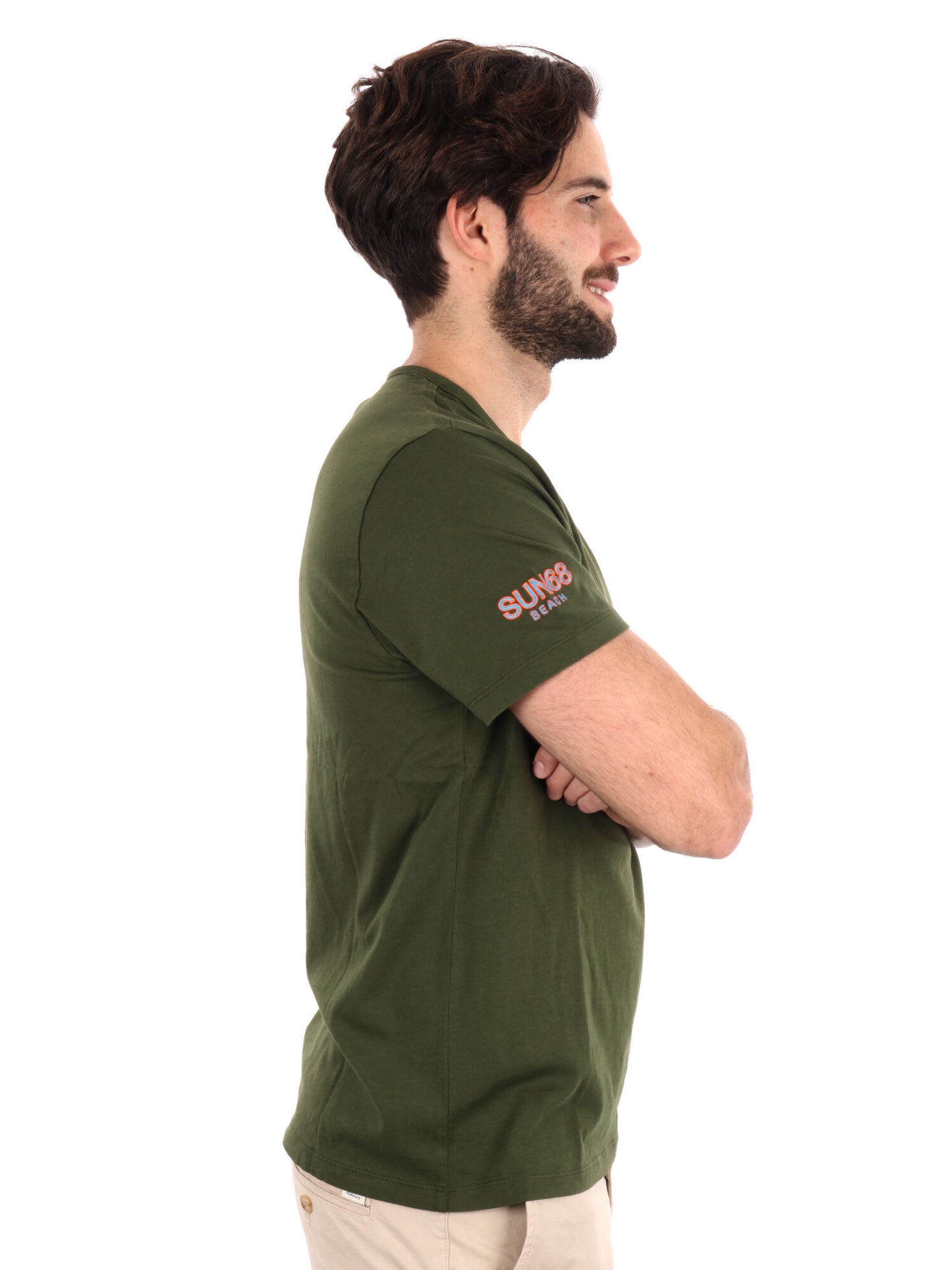 T-SHIRT SUN68 UOMO VERDE