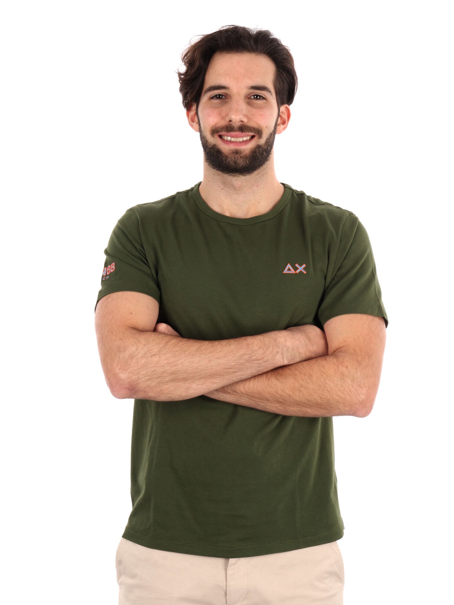 T-SHIRT SUN68 UOMO VERDE