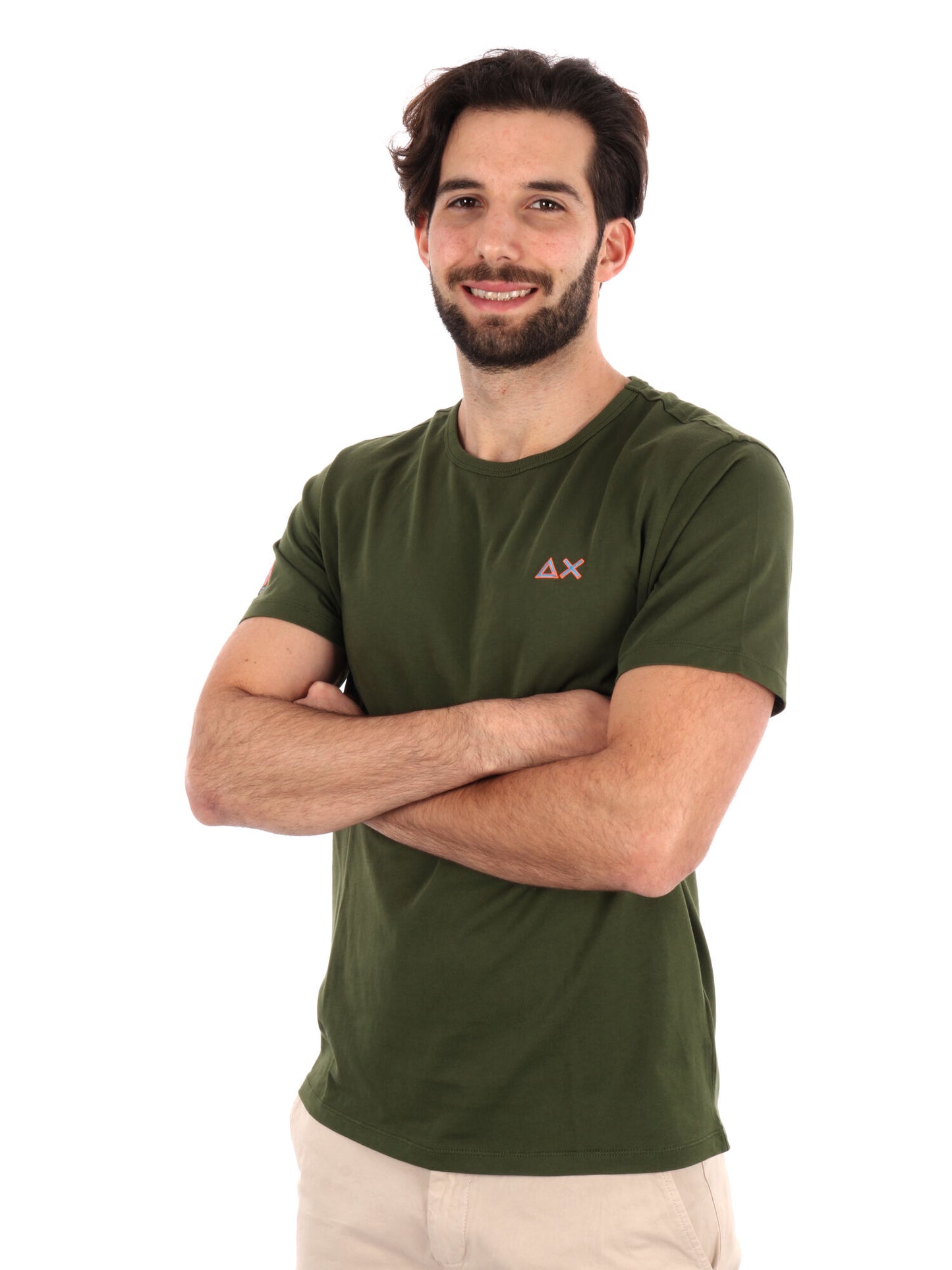 T-SHIRT SUN68 UOMO VERDE