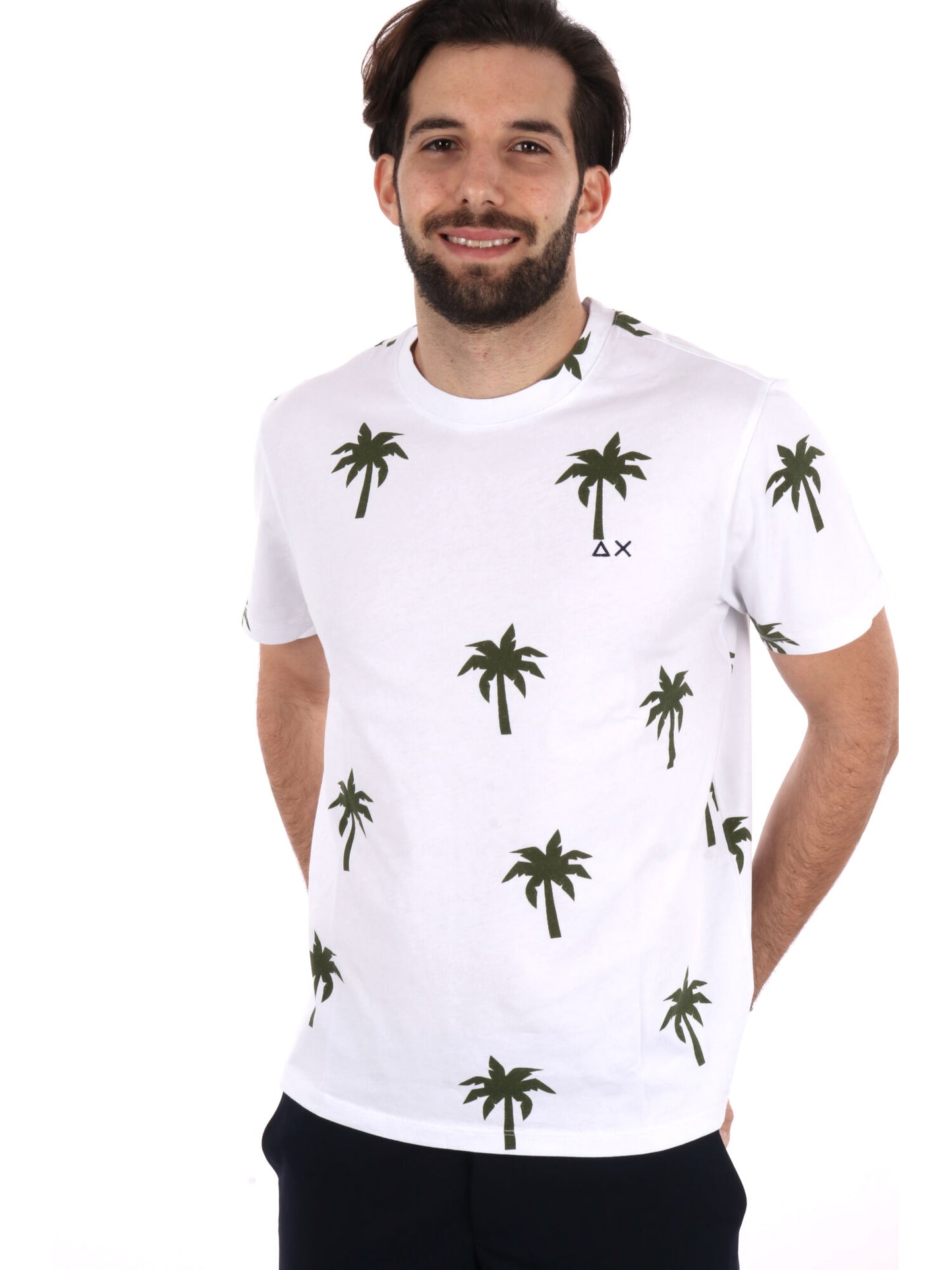 SUN68 T-SHIRT MM - BIANCO