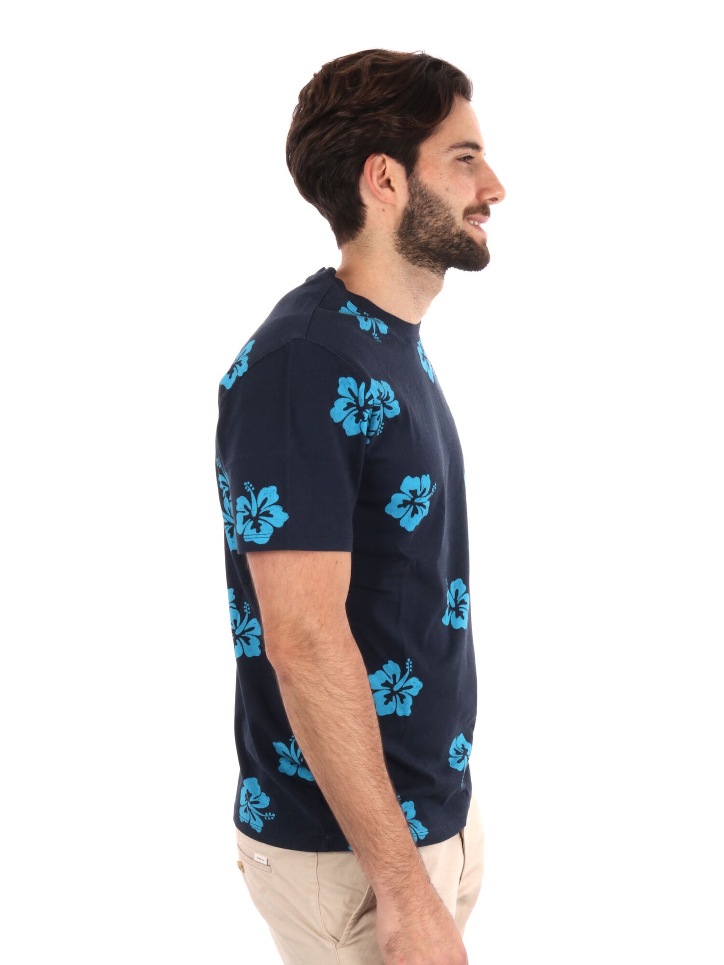 T-SHIRT STAMPA ALL-OVER SUN68 UOMO BLU