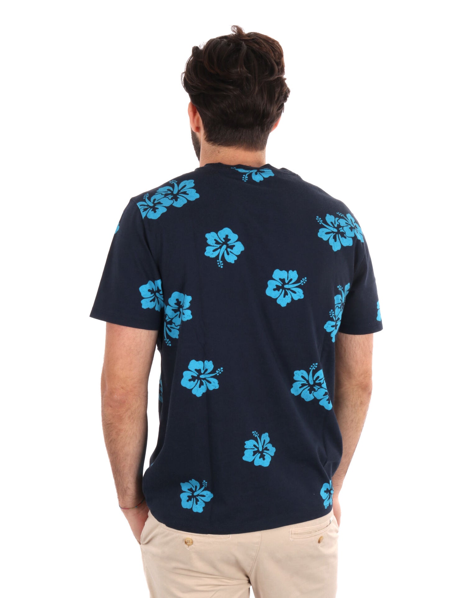 T-SHIRT STAMPA ALL-OVER SUN68 UOMO BLU