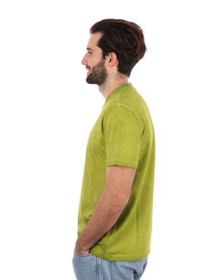 T-SHIRT STONE SUN68 UOMO OLIVA