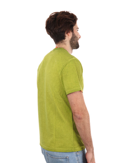 T-SHIRT STONE SUN68 UOMO OLIVA