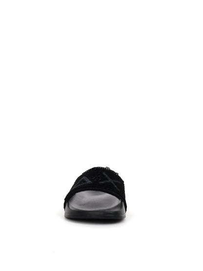 CIABATTA SLIPPERS PAILLETTES SUN68 DONNA NERO-ARGENTO
