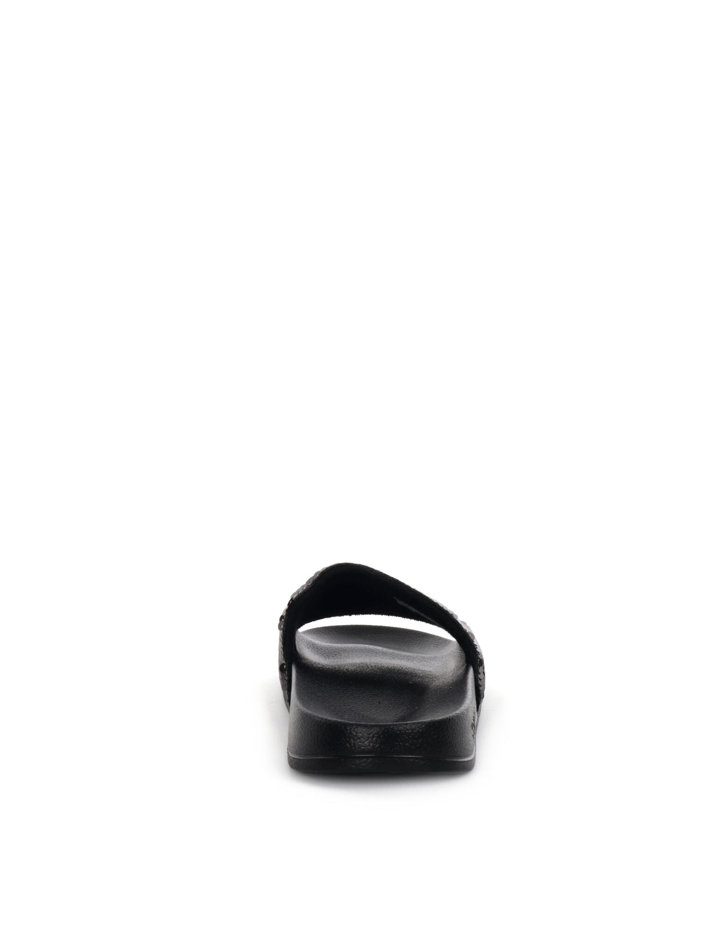 CIABATTA SLIPPERS PAILLETTES SUN68 DONNA NERO FUXIA
