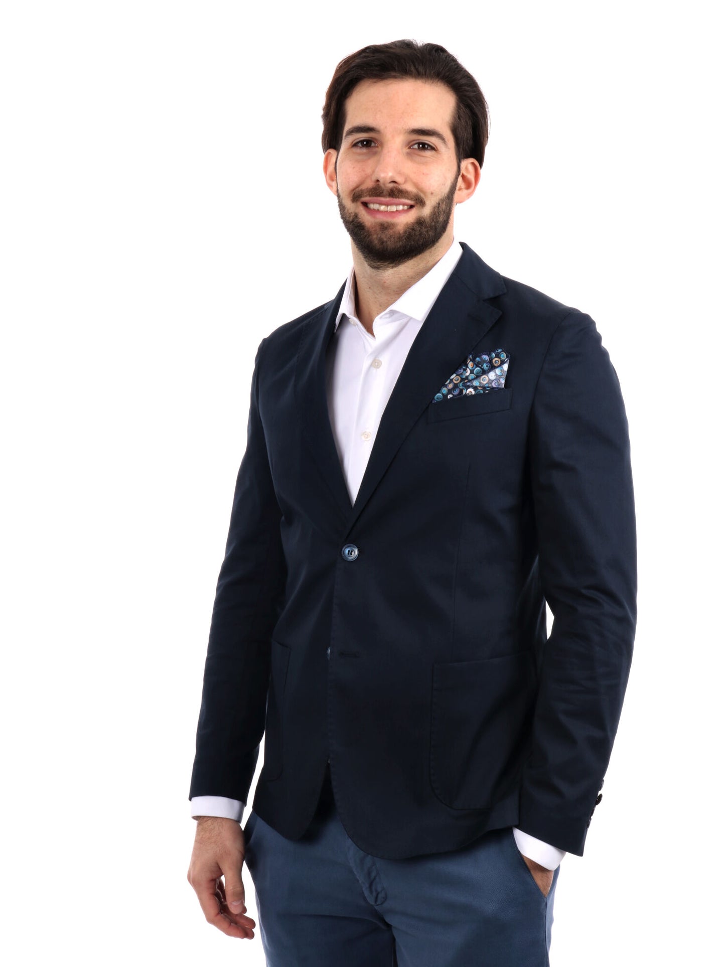 GIACCA MONOPETTO FB UOMO BLU