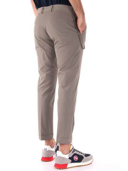 PANTALONE TECNICO CON CATENA FB UOMO FANGO