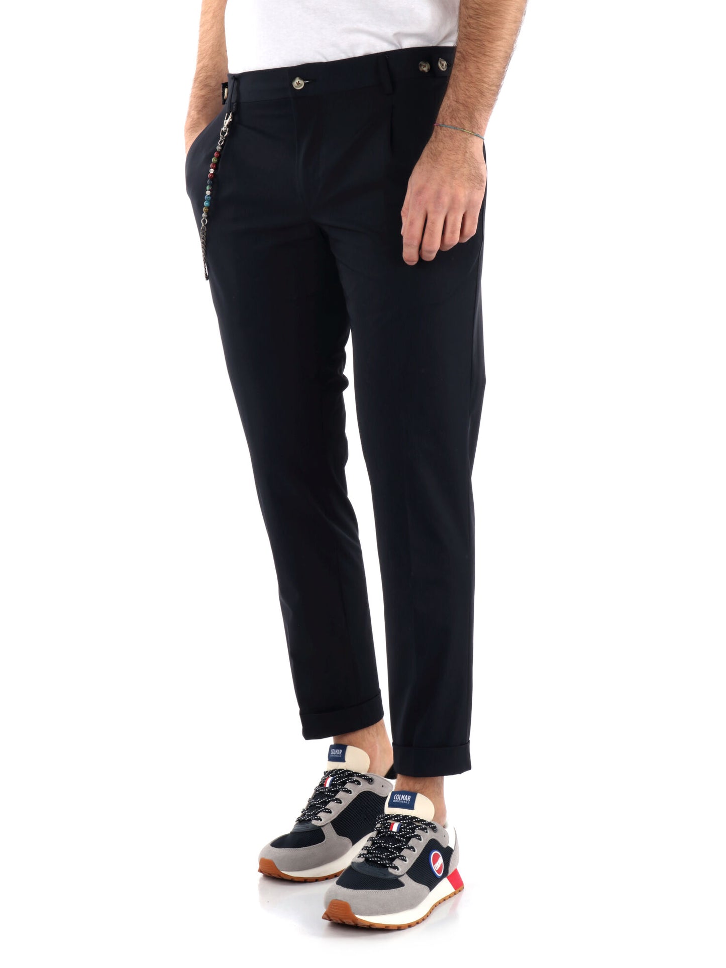 PANTALONE TECNICO CON CATENA FB UOMO BLU