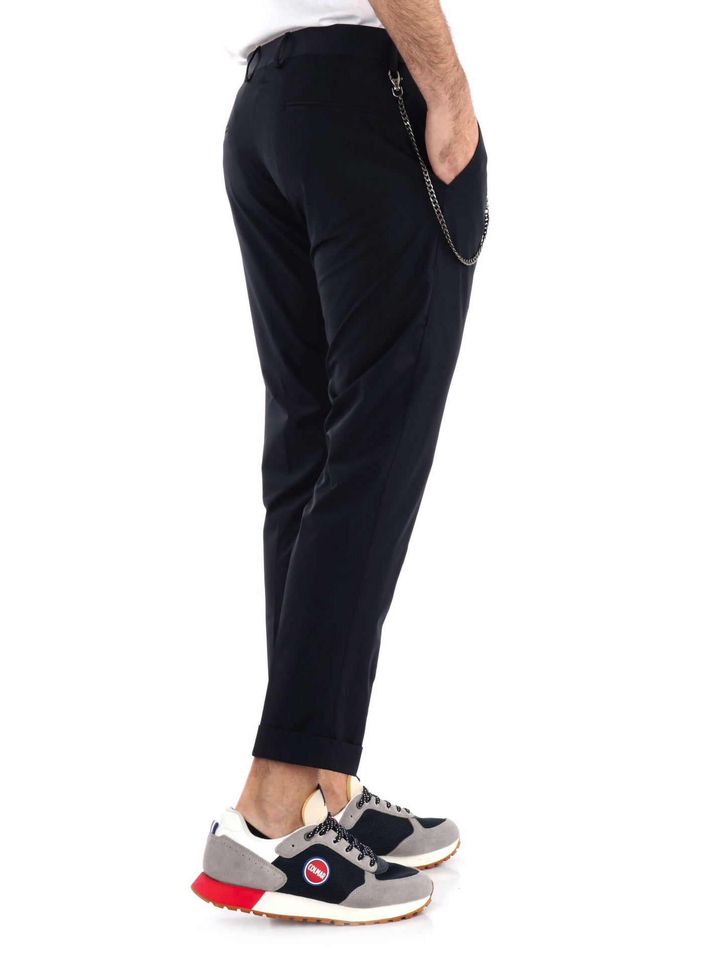 PANTALONE TECNICO CON CATENA FB UOMO BLU