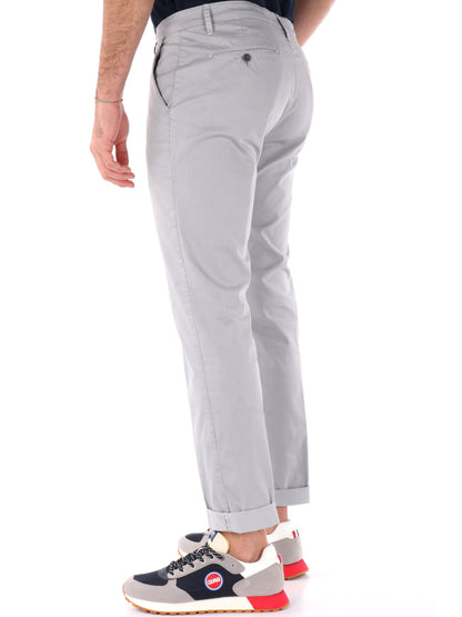 PANTALONE MICROFANTASIA FB UOMO PERLA