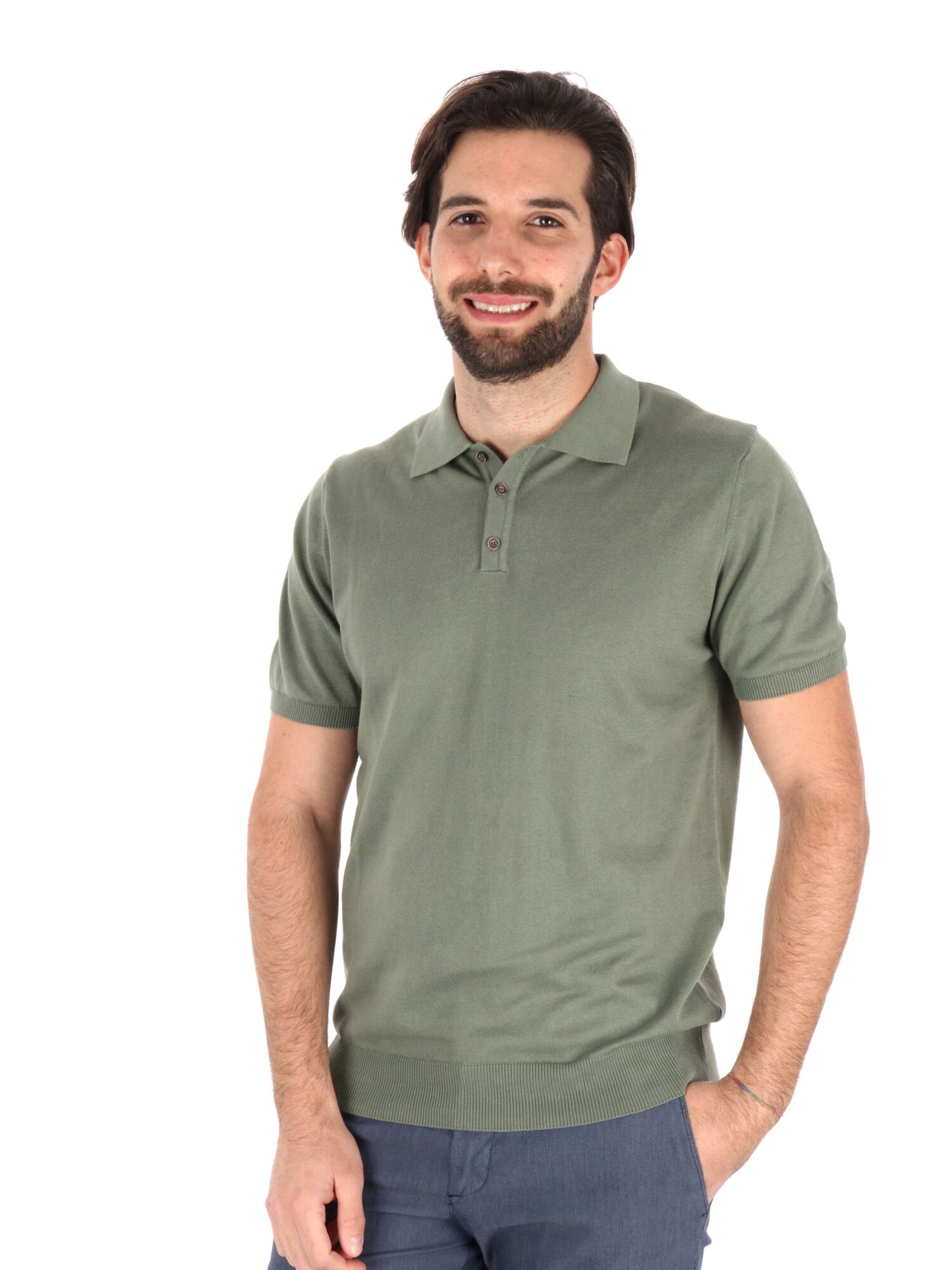 Polo da uomo FB Dayane kaki, stile casual e leggerezza estiva