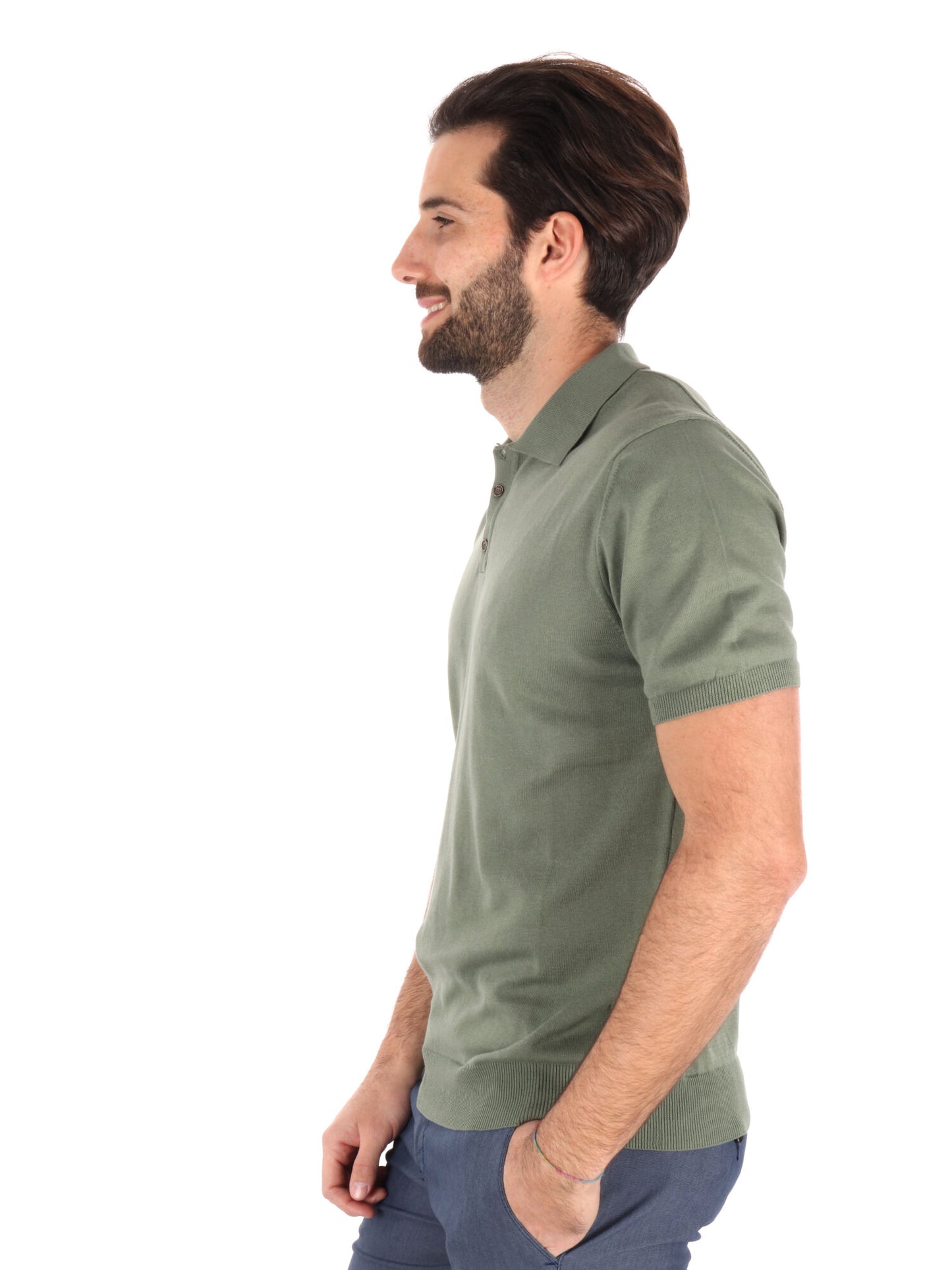 Polo da uomo FB Dayane kaki, stile casual e leggerezza estiva