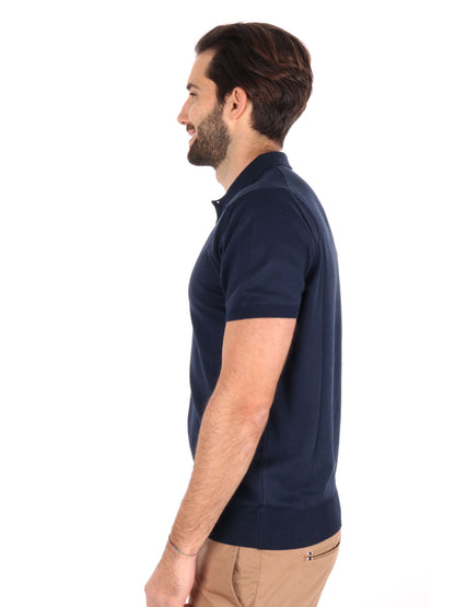 Polo da uomo FB Dayane blu per la primavera estate