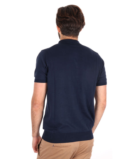 Polo da uomo FB Dayane blu per la primavera estate