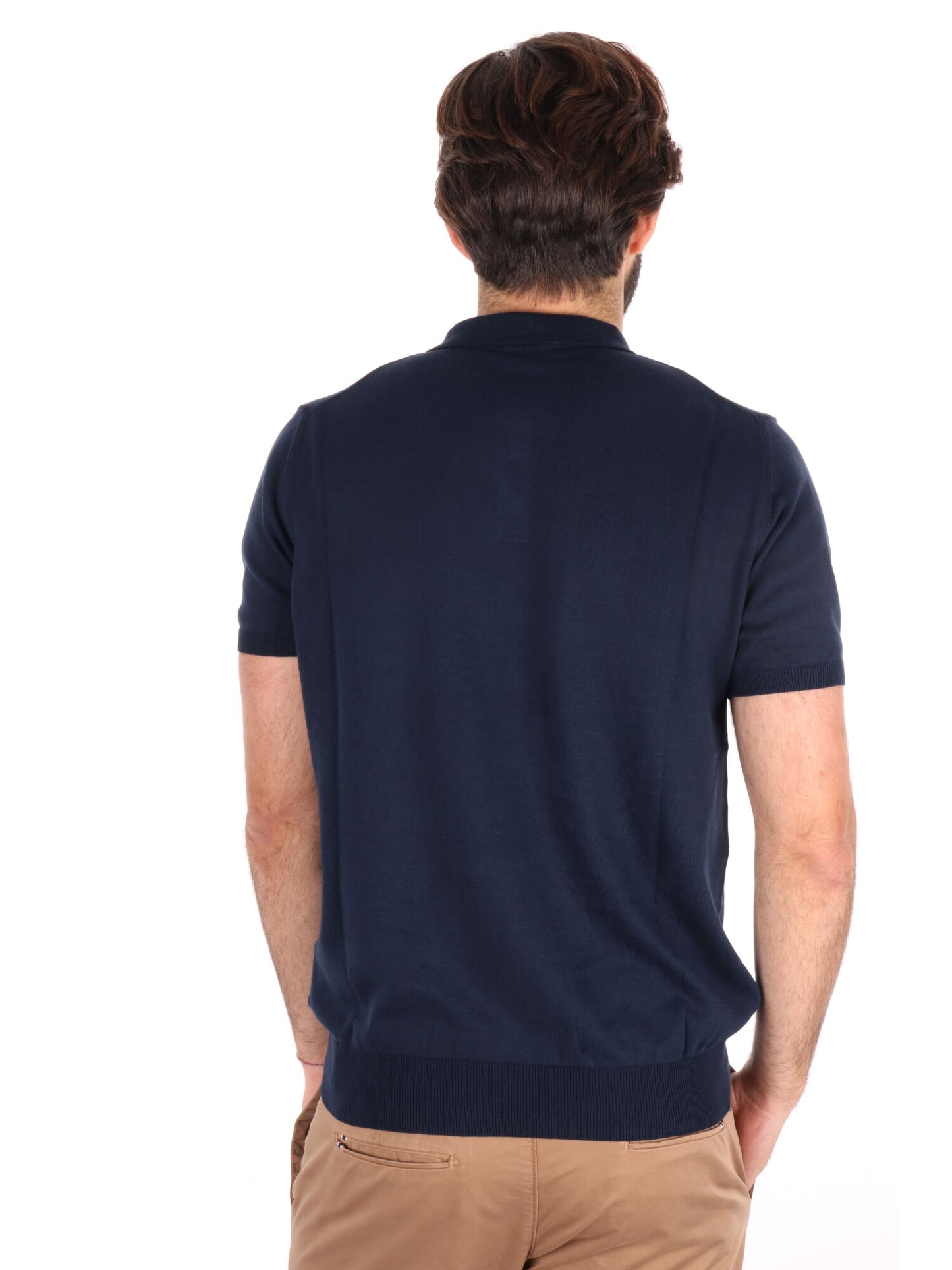 Polo da uomo FB Dayane blu per la primavera estate